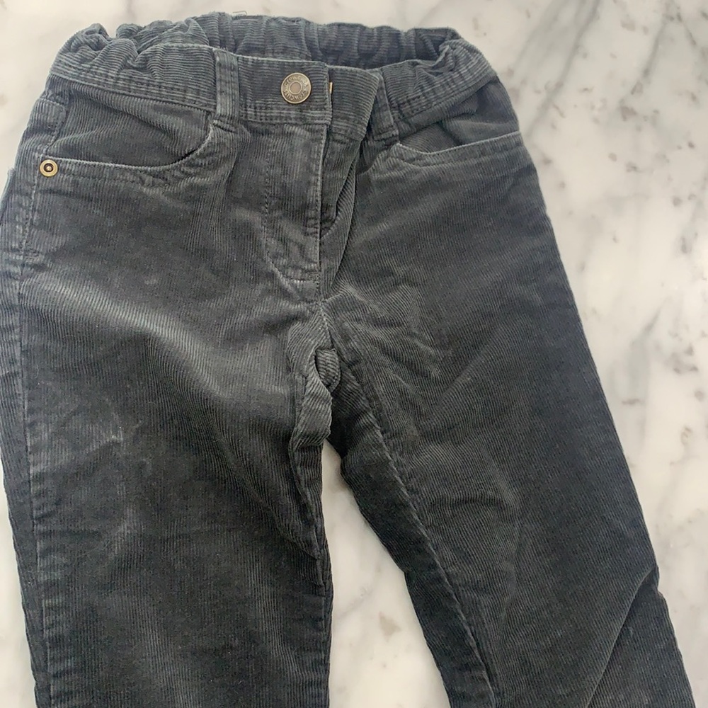 Gray corduroy pants